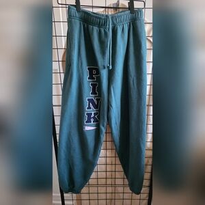 PINK Victoria's Secret  Green Joggers